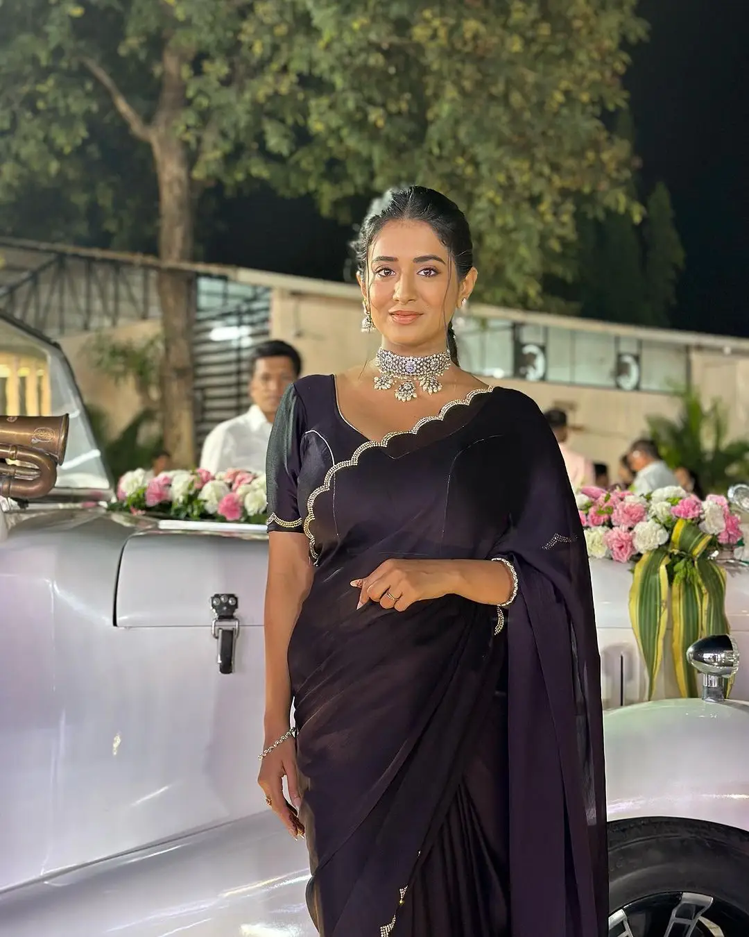 Rashi Singh in South Indian Traditional Black Saree